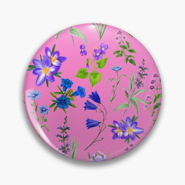 Item preview, Victorian Pink & Purple Floral Pattern designed and sold by Edenglow Prints & Peculiars.
