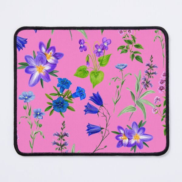 Item preview, Victorian Pink & Purple Floral Pattern designed and sold by Edenglow Prints & Peculiars.
