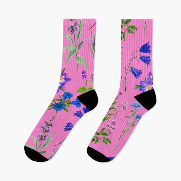 Item preview, Victorian Pink & Purple Floral Pattern designed and sold by Edenglow Prints & Peculiars.