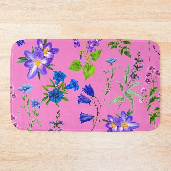 Item preview, Victorian Pink & Purple Floral Pattern designed and sold by Edenglow Prints & Peculiars.