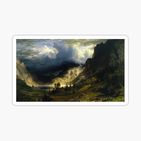 Artikel-Vorschau von Ein Sturm in den Rocky Mountains (Bierstadt), designt und verkauft von ArtHistorical.