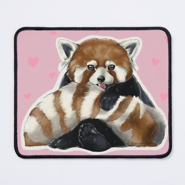 Item preview, Cute Red Panda Hearts designed and sold by jessvaluchart.