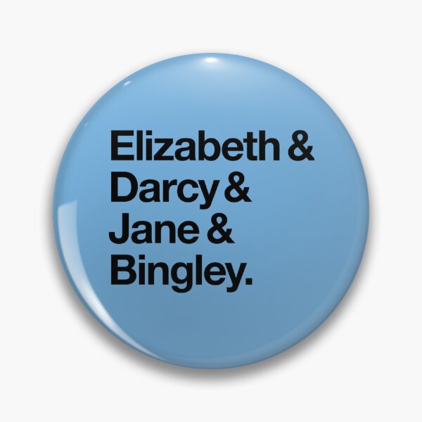 Item preview, Elizabeth and Darcy and Jane and Bingley. (Pride and Prejudice) Black Helvetica   designed and sold by LibraryCloset.