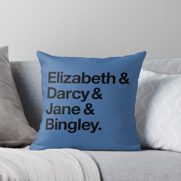 Item preview, Elizabeth and Darcy and Jane and Bingley. (Pride and Prejudice) Black Helvetica   designed and sold by LibraryCloset.