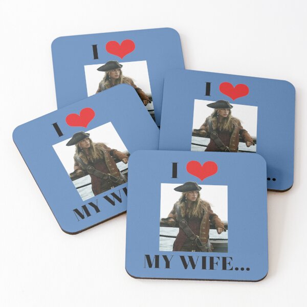 Item preview, I HEART MY WIFE Keira Knightley Pirate   designed and sold by LibraryCloset.
