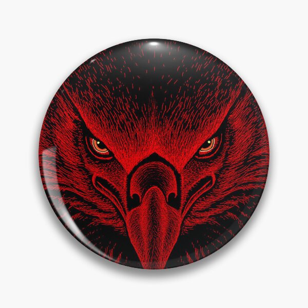 Item preview, AWESOME INTENSE EAGLE PORTRAIT dk red designed and sold by THE AMERICAN TEEVANGELIST.