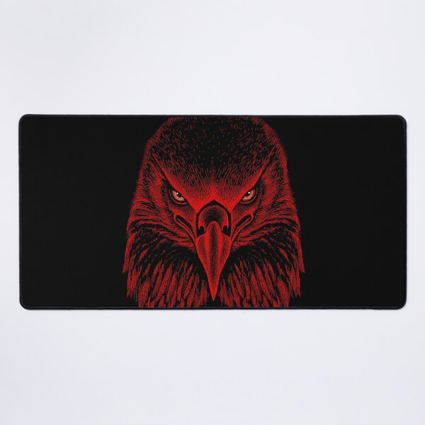 Item preview, AWESOME INTENSE EAGLE PORTRAIT dk red designed and sold by THE AMERICAN TEEVANGELIST.