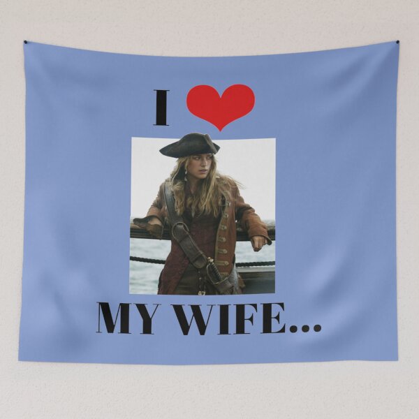 Item preview, I HEART MY WIFE Keira Knightley Pirate   designed and sold by LibraryCloset.