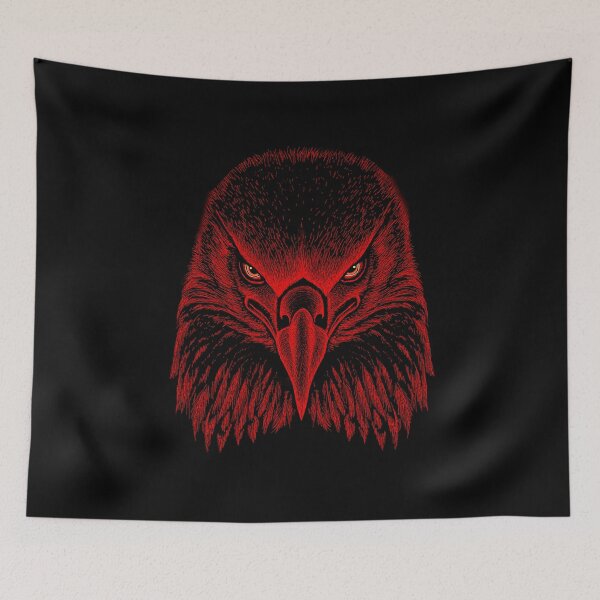 Item preview, AWESOME INTENSE EAGLE PORTRAIT dk red designed and sold by THE AMERICAN TEEVANGELIST.