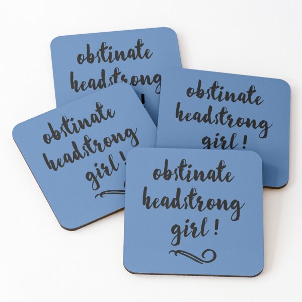 Item preview, Obstinate, Headstrong Girl! - Jane Austen   designed and sold by LibraryCloset.