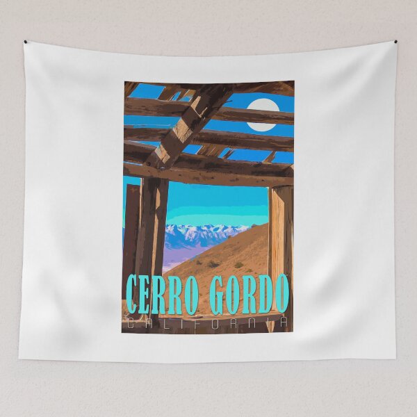 Item preview, Cerro Gordo Mount Whitney Travel Poster designed and sold by SJMexplores.