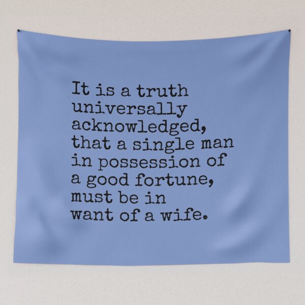 Item preview, Pride and Prejudice Quote   designed and sold by LibraryCloset.