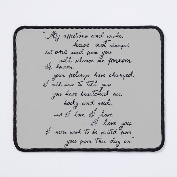Item preview, Pride and Prejudice, Darcy (black) Quote  Fitted  designed and sold by LibraryCloset.