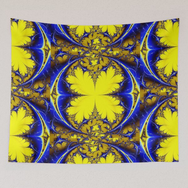 Item preview, Fluttering In Blue and Gold  designed and sold by Beatriz  Cruz.