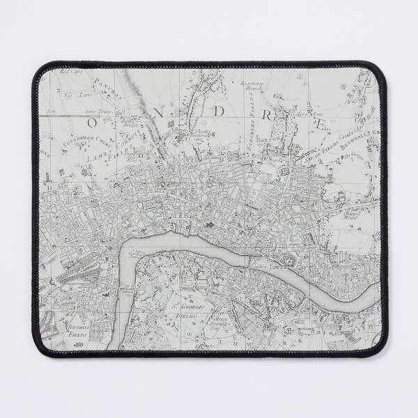 Item preview, Vintage Black and White Old London City Map designed and sold by silviaol.