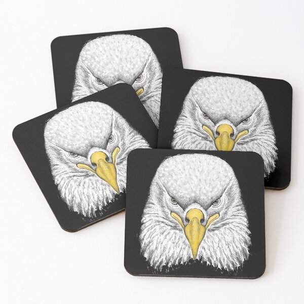 Item preview, AWESOME INTENSE EAGLE PORTRAIT natural bald eagle designed and sold by THE AMERICAN TEEVANGELIST.
