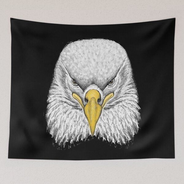 Item preview, AWESOME INTENSE EAGLE PORTRAIT natural bald eagle designed and sold by THE AMERICAN TEEVANGELIST.