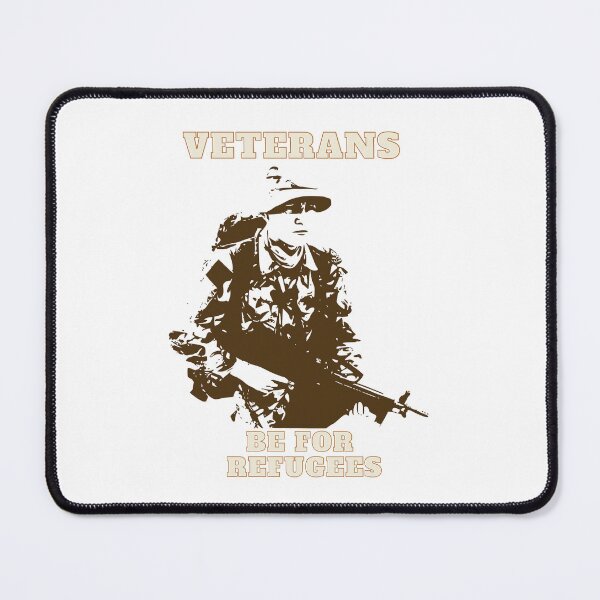 Item preview, veterans before refugees designed and sold by The Magic Hand.