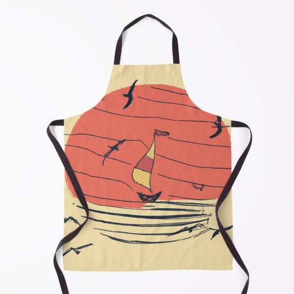 Item preview, Sailboat Sunset At The Ocean With Birds designed and sold by Moodyworks.