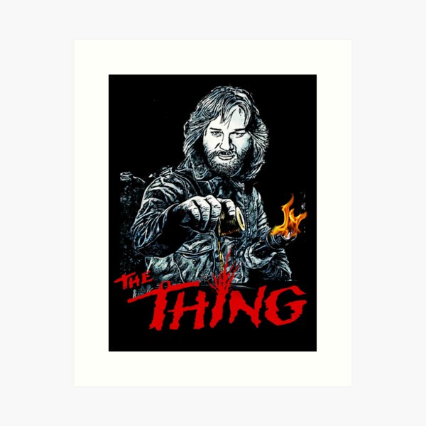 THE THING (1982) John Carpenter ART PRINT Kurt Russell VIDEOGAME R.J.  MacReady!