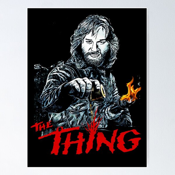 THE THING (1982) John Carpenter ART PRINT Kurt Russell VIDEOGAME R.J.  MacReady!