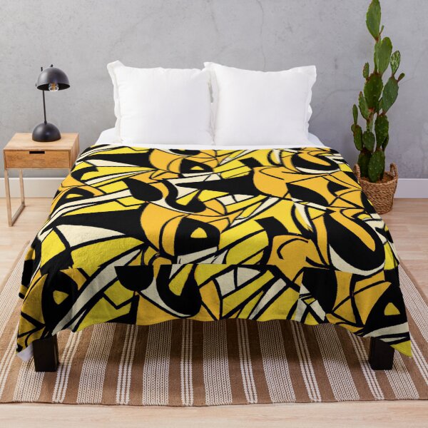 Item preview, Yellow Abstract Shapes Pattern designed and sold by Zestpond.
