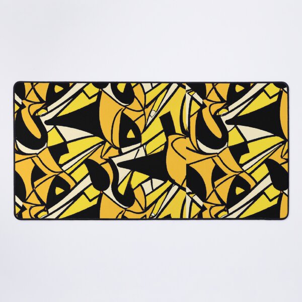 Item preview, Yellow Abstract Shapes Pattern designed and sold by Zestpond.