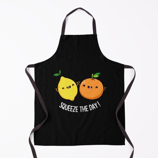 Item preview, Squeeze The Day cute Fruit Puns (Dark BG) designed and sold by punnybone.