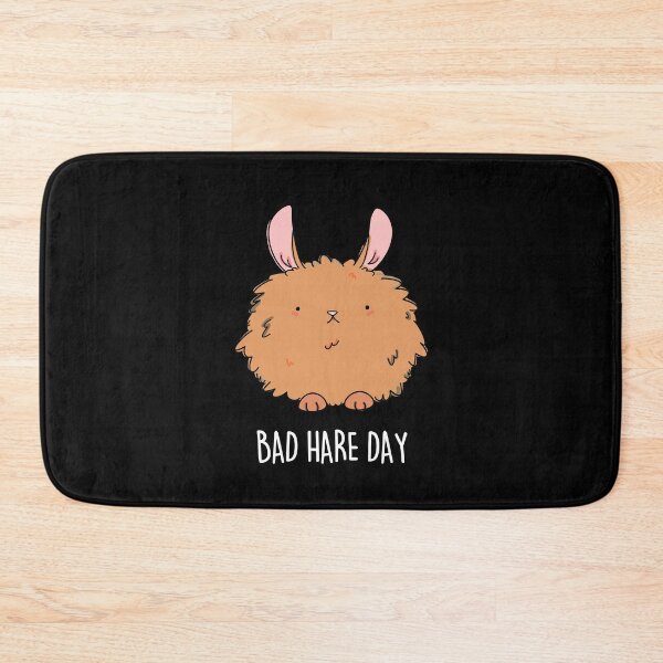 Item preview, Bad Hare Day Funny Rabbit Puns (Dark BG) designed and sold by punnybone.