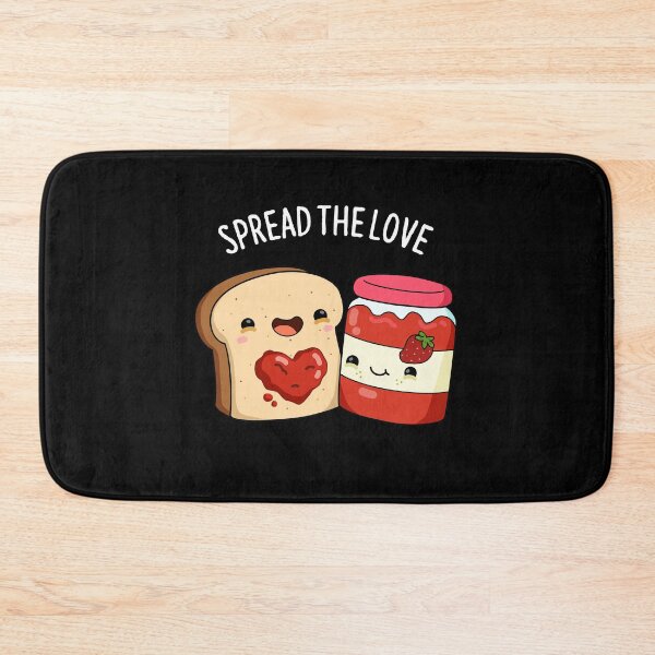 Item preview, Spread The Love Funny Jam and Bread Puns (Dark BG) designed and sold by punnybone.
