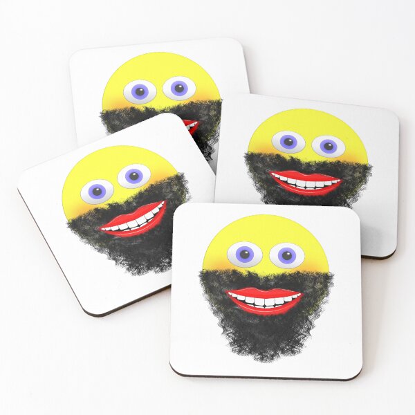 Item preview, Smiley Emoji With Big Beard and a Smiling Mouth designed and sold by MarkUK97.