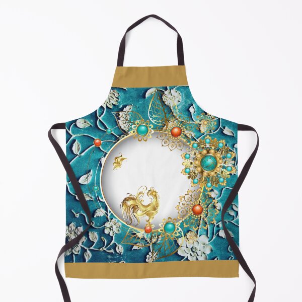 Item preview, Victorian Brooch Design with Gold Rooster & Butterfly designed and sold by Edenglow Prints & Peculiars.