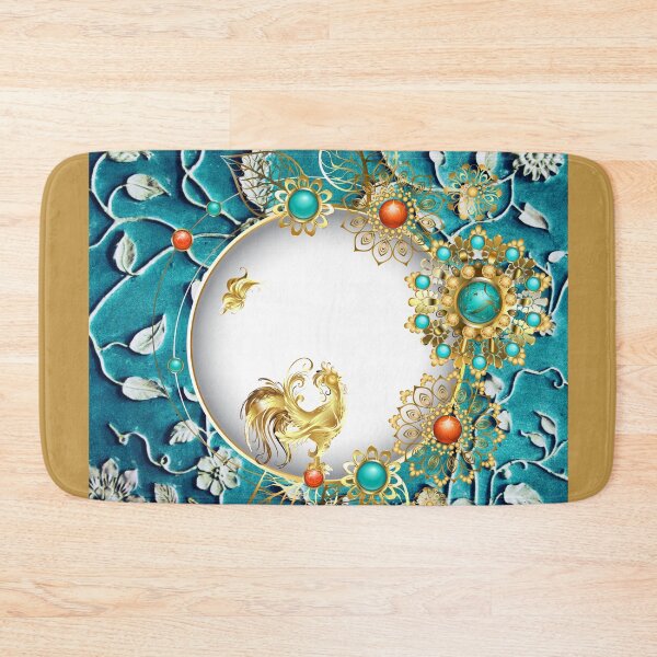Item preview, Victorian Brooch Design with Gold Rooster & Butterfly designed and sold by Edenglow Prints & Peculiars.
