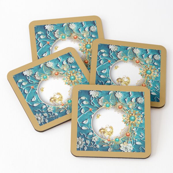 Item preview, Victorian Brooch Design with Gold Rooster & Butterfly designed and sold by Edenglow Prints & Peculiars.