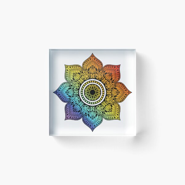 Item preview, Rainbow Mandala designed and sold by artesiaKT.