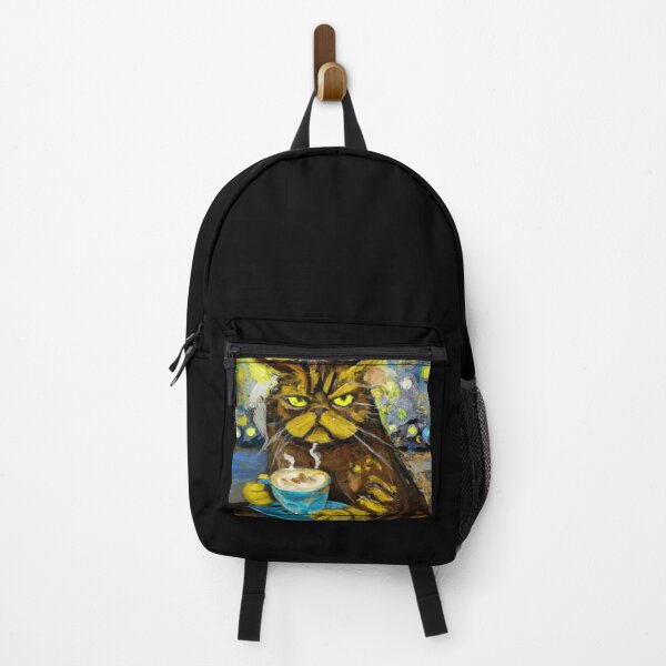 Item preview, Oil Painting of a Grumpy Cat Drinking Coffee designed and sold by DonutShirts.