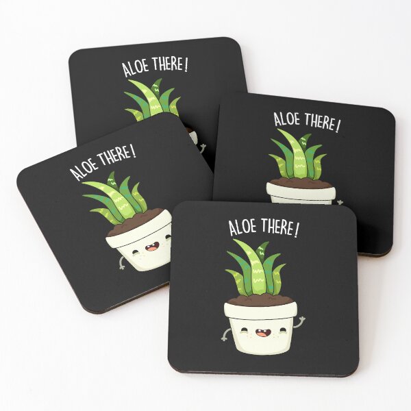 Item preview, Aloe There Funny Aloe Vera Puns (Dark BG) designed and sold by punnybone.