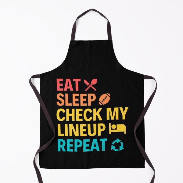 Item preview, Eat Sleep Check My Lineup Repeat - Funny Football Quotes designed and sold by chetan786.