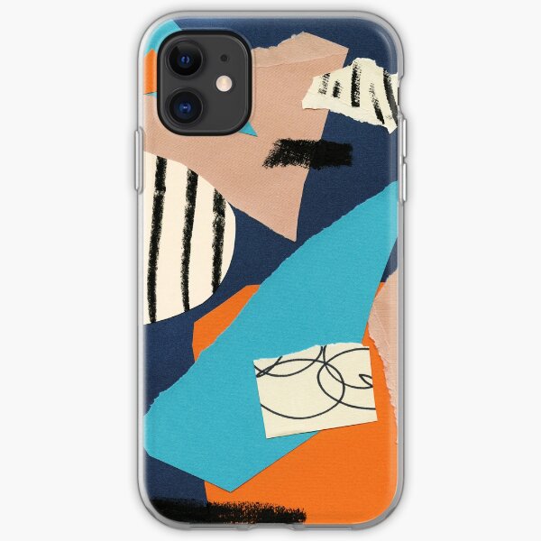 abstract collage iPhone Soft Case