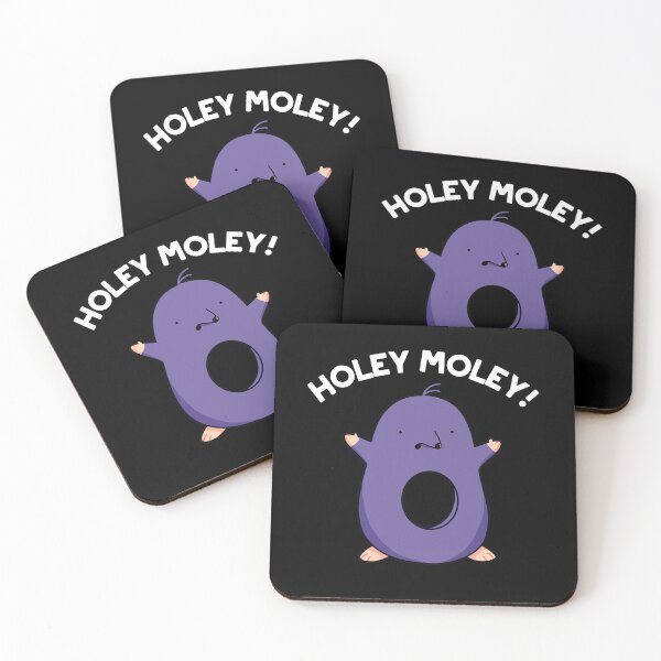 Item preview, Holey Moley Funny Mole Puns (Dark BG) designed and sold by punnybone.