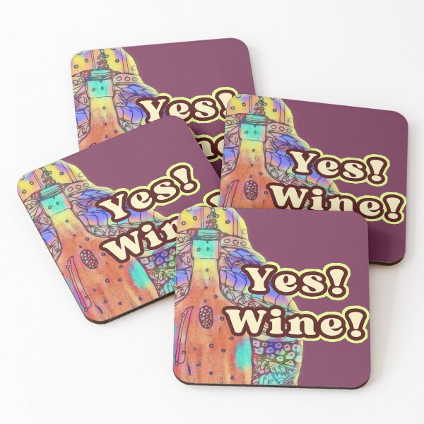 Item preview, Yes Wine designed and sold by Terri Clauss Art.