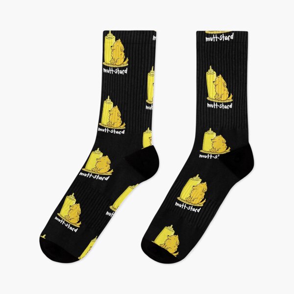 Item preview, Mutt-stard Funny Doggy Mustard Puns (Dark BG) designed and sold by punnybone.