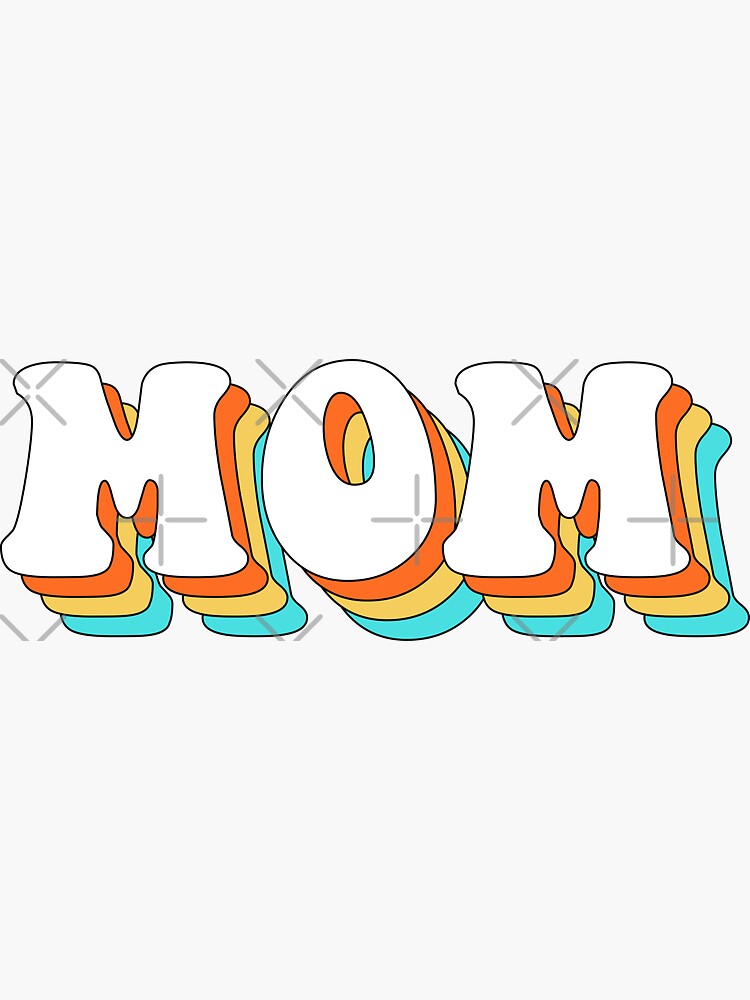 "mama rainbow Sticker, mothers day gifts, mama stickers, Mom Life
