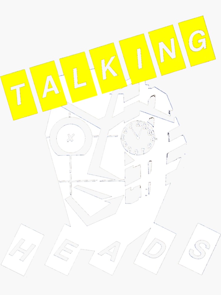"Talking Punk New Heads Wave Heads Art Gift Fan" Sticker for Sale by