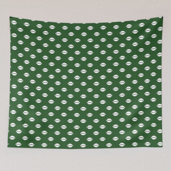 Item preview, Green and White Footballs designed and sold by 3hornCreations.