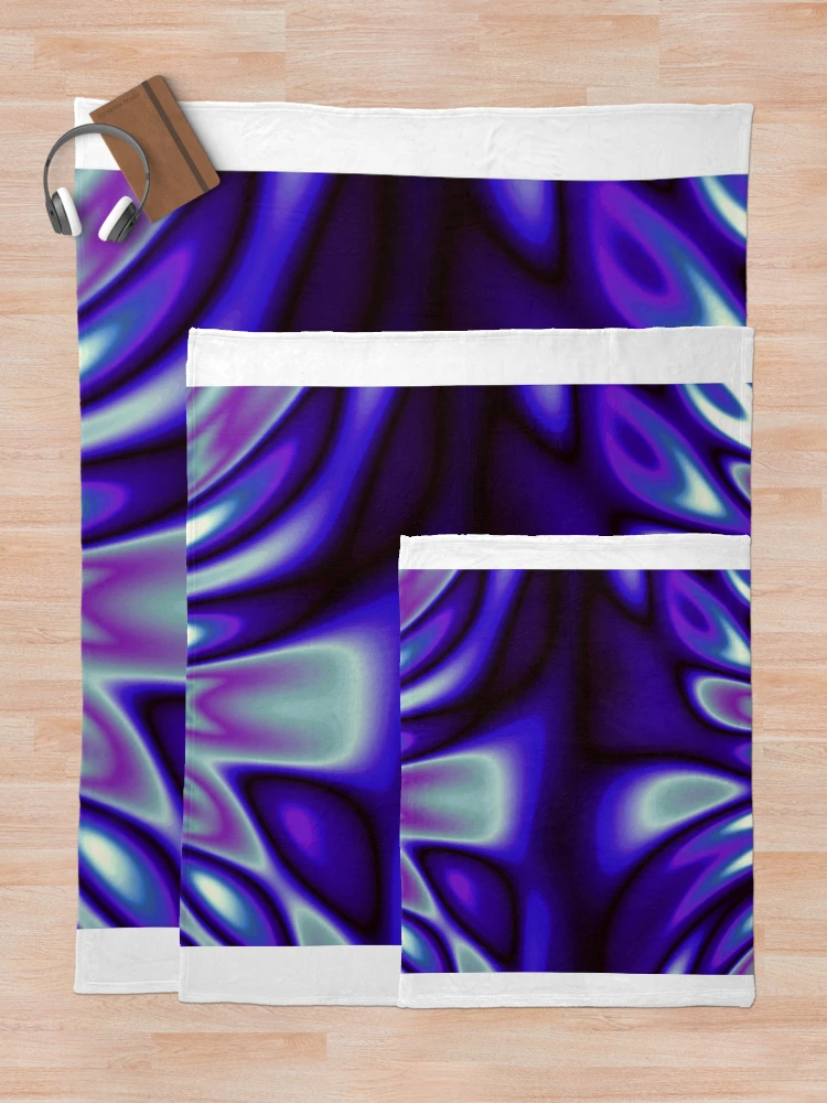 Thumbnail 5 of 6, Throw Blanket, Lost In Blue designed and sold by TiltedCode.