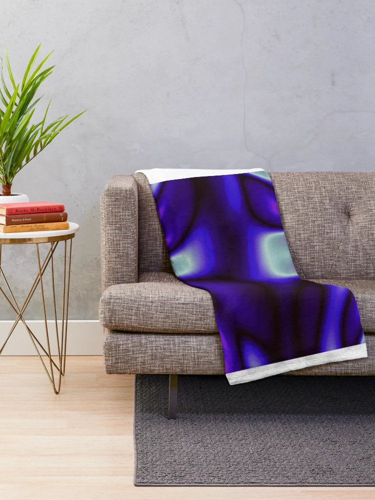 Thumbnail 2 of 6, Throw Blanket, Lost In Blue designed and sold by TiltedCode.