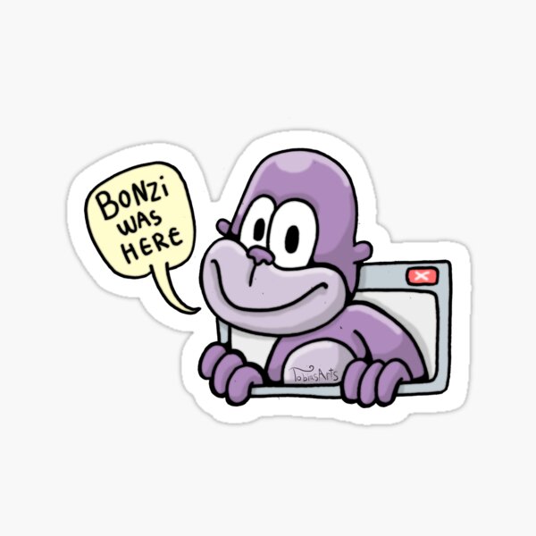 BonziBUDDY Sticker for Sale by IckObliKrum92