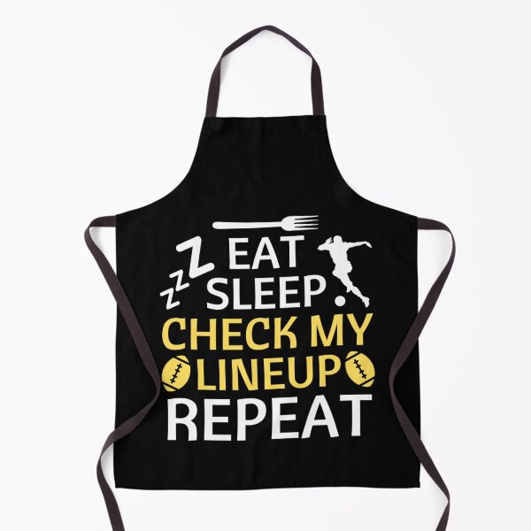 Item preview, Eat Sleep Check My Lineup Repeat - Funny Football Quotes designed and sold by chetan786.