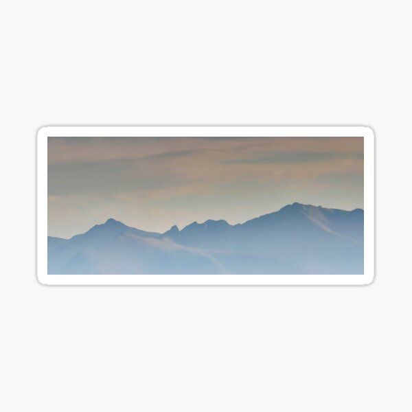 Landscape Sleeping Warrior Isle of Arran Scotland Sticker